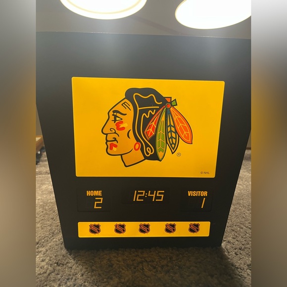 Vintage hockey score clock lamp - Picture 5 of 7